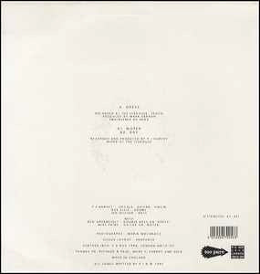 Image of Back Cover of 12" - VG/VG+ - P J HARVEY, Dress (Too Pure; PURE 5, UK 1991, Picture Sleeve), Feint ring wear, feint foxing, - 3246226S
