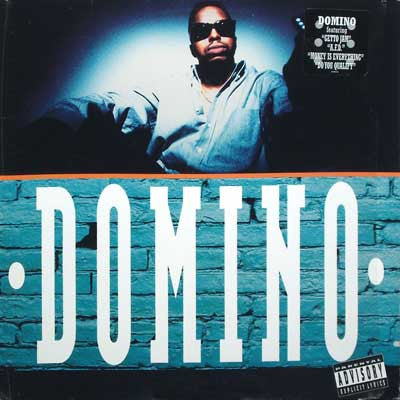 Image of Front Cover of LP - G+/VG - DOMINO, Domino (Columbia; 475759 1, Europe 1993, Picture Sleeve, Inner), Sleeve has some damage at bottom corner by opening. Light wear too, - 0716314C