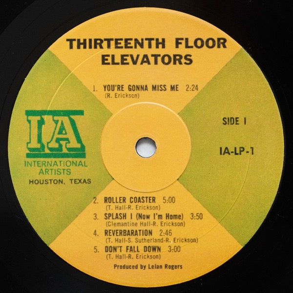 Image of Label Cover of 2xLP - VG/VG - THE 13TH FLOOR ELEVATORS, The Psychedelic Sounds Of The 13th Floor Elevators (Snapper Music; SNAX616LP, US 2013 Reissue, Gatefold, Mono & Stereo Mixes), Strong VG, Crease to rear sleeve, Lightest of hairlines to two sides, Sounds great, - 4016518C