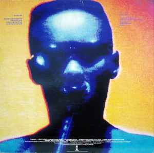 Image of Label Cover of LP - VG/G - GRACE JONES, Warm Leatherette (Island Blue - Night and Day; ILPM 9592, UK 1980s Reissue, Blue Face Sleeve, Company Inner), Lots of light marks and hairlines , - 3416086C