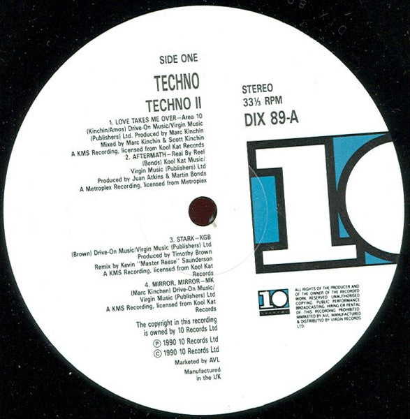 Image of Back Cover of LP - VG/VG - VARIOUS, Techno 2: The Next Generation (10 Records; DIX 89, UK 1990, Picture Sleeve), , - 1246037S