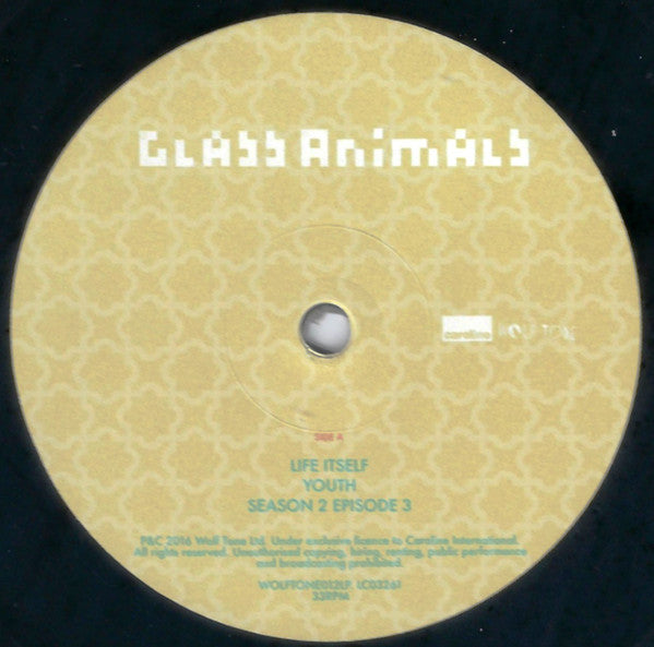 Image of Label Cover of 2xLP - VG+/VG - GLASS ANIMALS, How To Be A Human Being (Wolf Tone; WOLFTONE012LP, UK 2016, Limited Edition Die Cut Gatefold Sleeve, 4 Inserts), Strong VG, One Insert Creased, - 3926458E