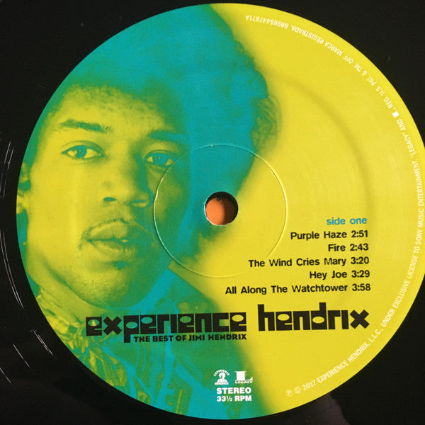 Image of Label Cover of 2xLP - VG+/VG+ - JIMI HENDRIX, Experience Hendrix (The Best Of Jimi Hendrix) (Experience Hendrix; 88985447871, Europe 2017 Reissue, Gatefold, 180 Gram Vinyl), , - 3746062S