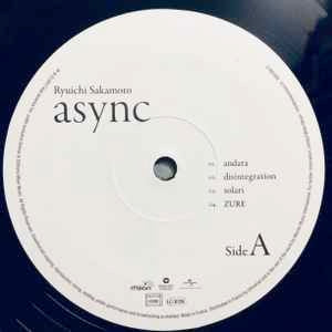 Image of Label Cover of 2xLP - VG/VG - RYUICHI SAKAMOTO, Async (Milan; 399 903-2, France 2017, Gatefold, 180 Gram Vinyl.), A few light hairlines. Crease on sleeve. , - 3126293E