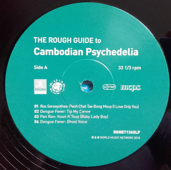 Image of Label Cover of LP - VG+/VG+ - VARIOUS, The Rough Guide To Cambodian Psychedelia (World Music Network; RGNET1365LP, Europe 2018, Download Code), , - 2826221E