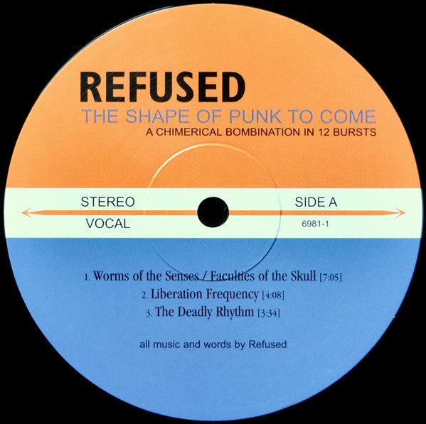 Image of Label Cover of 2xLP - NEW/NEW - REFUSED, The Shape Of Punk To Come (A Chimerical Bombination In 12 Bursts) (Epitaph; 86981-1, Europe 2020 Reissue, Gatefold, Insert), , Refused's most critically acclaimed and final album exploded on the scene with the jaw- dropping hardcore anthem "New Noise," which Rage Against the Machine guitarist Tom Morello once described as "one of the great rock jams of all time" (Filter, 2006), and helped change the game forever influencing a range of genres still to this da