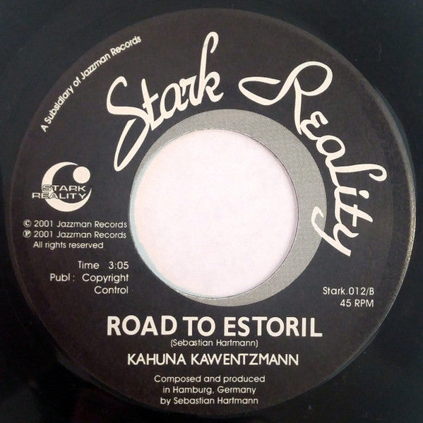 Image of Back Cover of 7" - /EX - KAHUNA KAWENTZMANN, Gogo Sitar / Road To Estoril (Stark Reality; Stark.012, UK 2001, Plain sleeve), , - 3226195E
