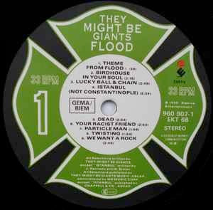 Image of Label Cover of LP - VG+/VG+ - THEY MIGHT BE GIANTS, Flood (Elektra; 960 907-1, UK 1990, Gatefold, No German Translation Insert), Strong VG+ Throughout, - 2526185E
