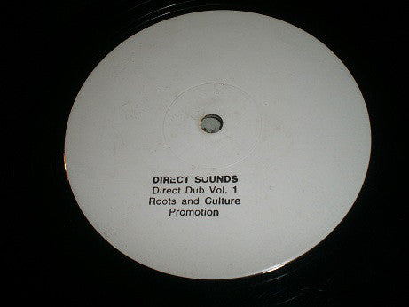 Image of Front Cover of 3114376C: LP - DIRECT SOUNDS, Direct Dub Vol. 1 (Roots And Culture Promotion; , UK 1990s, Stamped White Label, Plain Sleeve) /VG+