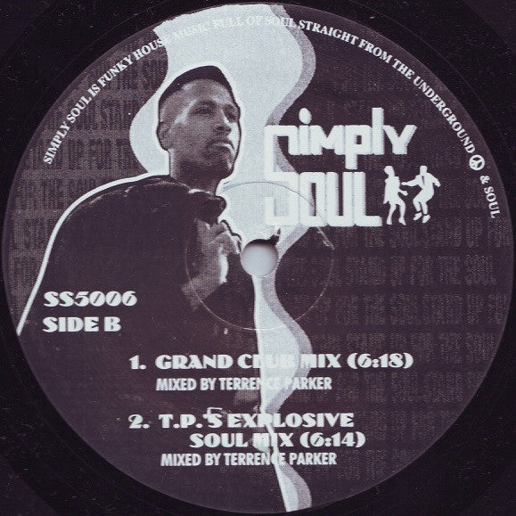 Image of Back Cover of 12" - /VG+ - DONNIE MARK, Stand Up For The Soul (Simply Soul; SS5006, US 1993, Plain Sleeve), , - 2846107S