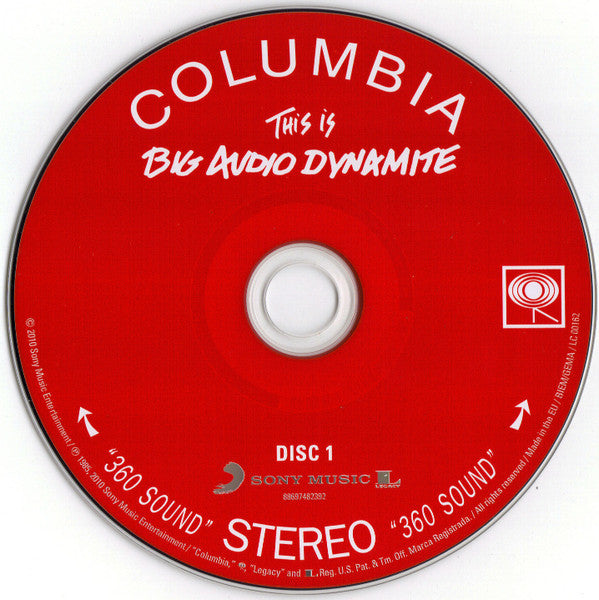 Image of Label Cover of 2xCD - VG+/VG - BIG AUDIO DYNAMITE, This Is Big Audio Dynamite (Columbia; 88697482392, Europe 2010 Reissue, Digipak, Booklet), , - 3416207C