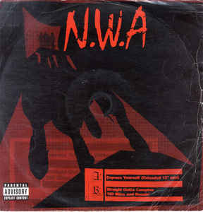 Image of Front Cover of 12" - G+/VG - N.W.A., Express Yourself (Extended 12" mix) (Priority Records; NWA 001, UK 2002 Reissue), , - 2626226E