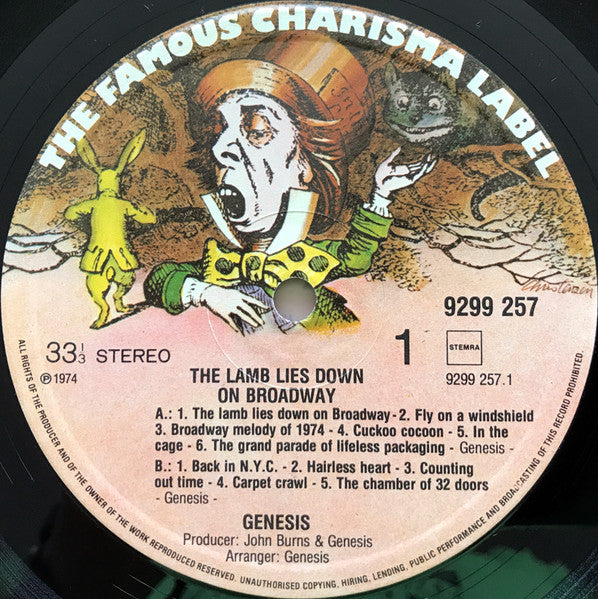Image of Label Cover of 2xLP - VG+/VG+ - GENESIS, The Lamb Lies Down On Broadway (Charisma; 6641226, Netherlands 1974, Gatefold, 2 Inners), Strong VG - a few hairlines, - 2646024S