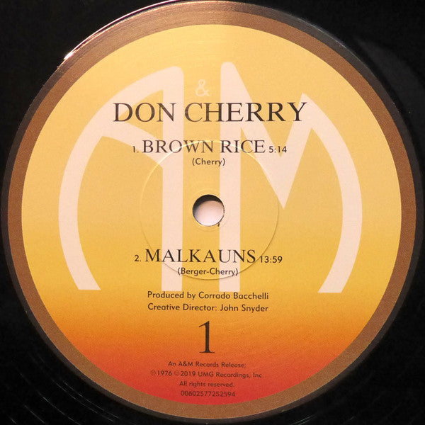 Image of Label Cover of LP - VG+/VG+ - DON CHERRY, Don Cherry (A&M Records; 00602577252594, Europe 2019 Reissue, Gatefold), , - 2826313E