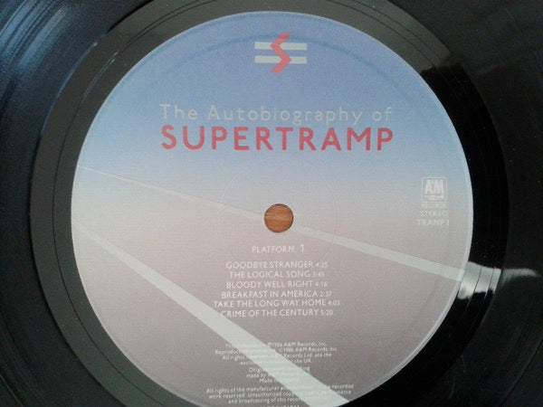 Image of Label Cover of LP - VG+/VG+ - SUPERTRAMP, The Autobiography Of Supertramp (A&M Records; TRAMP 1, UK 1986, Inner), , - 2626026E