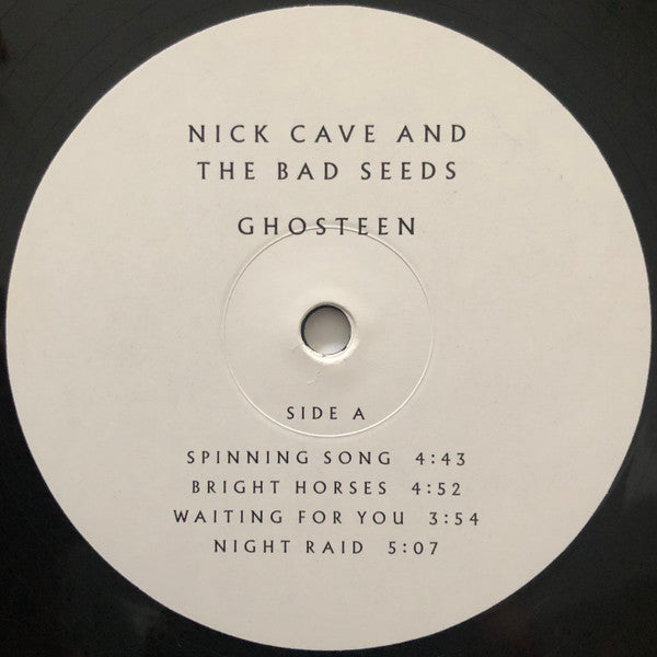 Image of Label Cover of 2xLP - VG+/VG - NICK CAVE AND THE BAD SEEDS, Ghosteen (Ghosteen Ltd; BS016LP, Europe 2019, Gatefold, 2 Inners, "Made in EU" on back cover), Strong VG - light marks, - 3646288S