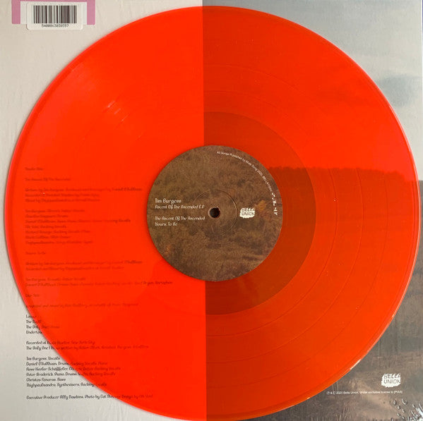 Image of Label Cover of 0315181C: 12" EP - TIM BURGESS, Ascent Of The Ascended (Bella Union; BELLA1104V, Europe 2020, Picture Sleeve, Neon Orange Vinyl) Opened Instore EX/EX