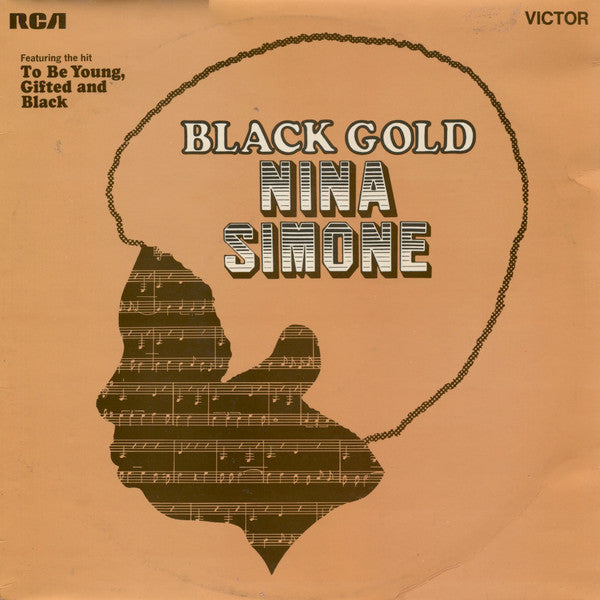 Image of Front Cover of LP - VG+/VG - NINA SIMONE, Black Gold (RCA Victor; SF 8142, UK 1971, Laminated Front Sleeve), Sleeve is a strong VG+. Disc has no hairlines but does have some fogging from storage., - 1316376C
