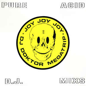 Image of Front Cover of 12" - VG/G+ - DJ DOKTOR MEGATRIP, Joy (Temple Records ; TOPY 040, UK 1988, Picture Sleeve), Lots of light marks and scuffs, plays well though., - 3426058E