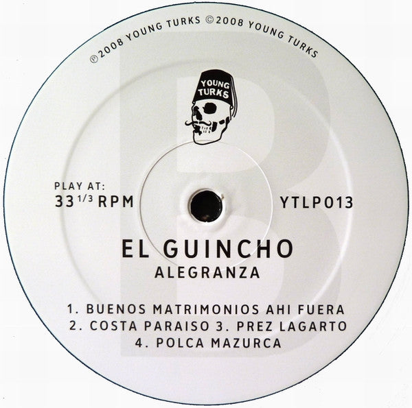 Image of Label Cover of LP - VG+/VG+ - EL GUINCHO, Alegranza (Young Turks ; YTLP013, UK 2008, Inner), , - 3726190E