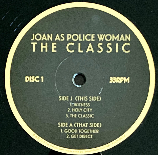 Image of Label Cover of 2xLP - EX/EX - JOAN AS POLICE WOMAN, The Classic (PIAS; PIASR685DLP, UK 2014, 2 Inners, With CD), , 8 - 0846261S