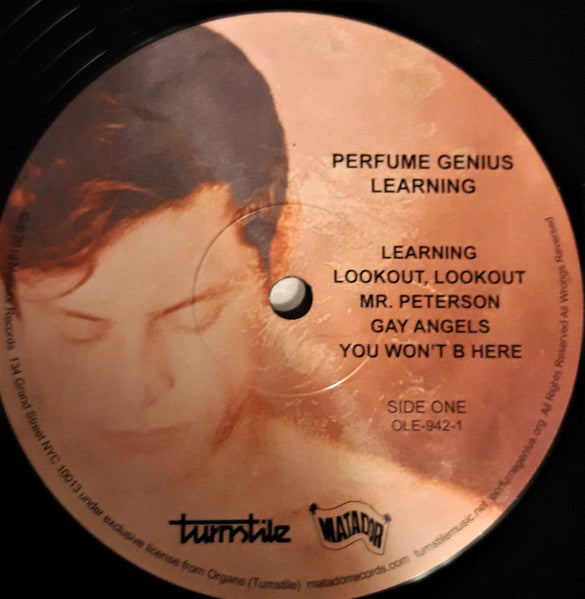 Image of Label Cover of LP - VG+/VG+ - PERFUME GENIUS, Learning (Matador ; OLE-942, US 2010, Insert, "U" in matrix), , - 3846010S
