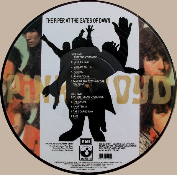 Image of Back Cover of LP - /VG+ - PINK FLOYD, The Piper At The Gates Of Dawn (Harvest; 7 031064 429201, 2006, Clear Plastic Sleeve, Picture Disc), , - 1946309S