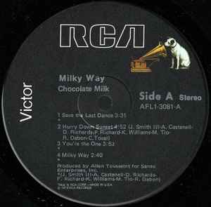 Image of Label Cover of LP - VG/VG - CHOCOLATE MILK, Milky Way (RCA Victor ; AFL1-3081, US 1979, Inner), Light marks. Light wear to edge of sleeve., - 1226115E