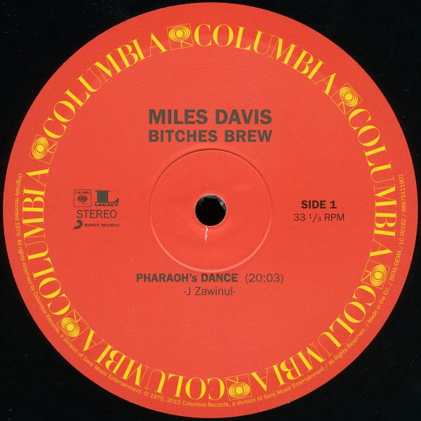Image of Label Cover of 2xLP - VG+/VG+ - MILES DAVIS, Bitches Brew (Columbia ; 88875111901, Europe 2016 Reissue, Gatefold, 180 Gram Vinyl), , - 1716507C