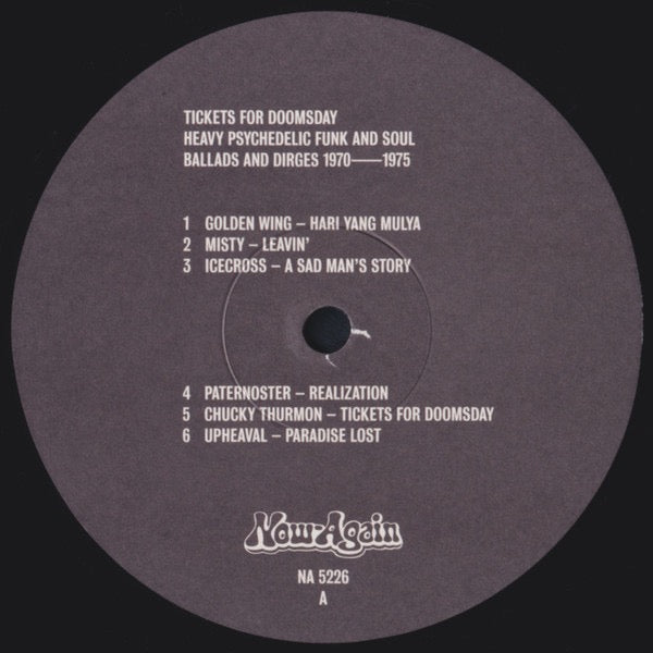 Image of Label Cover of 0835186E: LP - VARIOUS ARTISTS, Tickets For Doomsday Heavy Psychedelic Funk and Soul 1970-1975 (Now Again; NA 5226, US 2021) NEW/NEW