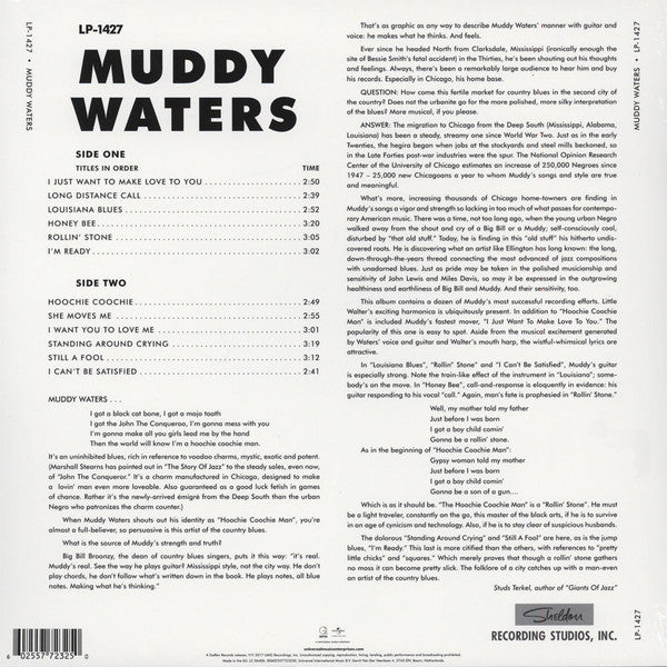 Image of Back Cover of LP - VG/G+ - MUDDY WATERS, The Best Of Muddy Waters (Geffen Records ; LP-1427, Europe 2017 Reissue, 180 Gram Vinyl), Light marks only, - 4316400C