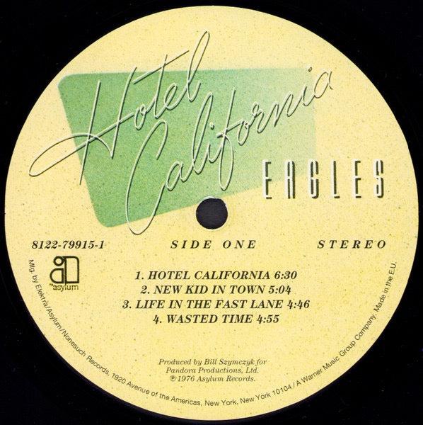 Image of Label Cover of LP - VG+/VG - EAGLES, Hotel California (Asylum Records ; 8122-79915-1, Europe 2009 Reissue, Gatefold, Insert, Poster, 180 Gram Vinyl), Strong VG, - 3926454E