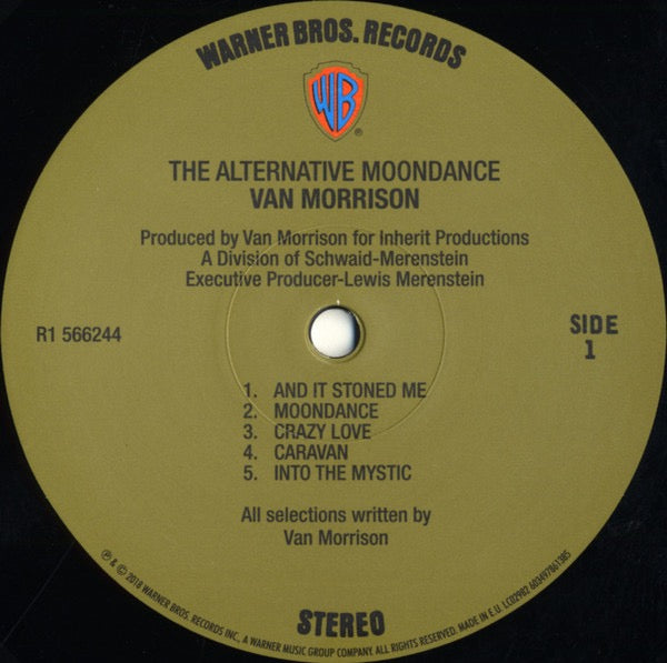 Image of Label Cover of LP - VG/EX - VAN MORRISON, The Alternative Moondance (Warner Bros. Records ; 603497861385 R1 566244, Europe 2018, Record Store Day), Sleeve is creased., - 3416545C