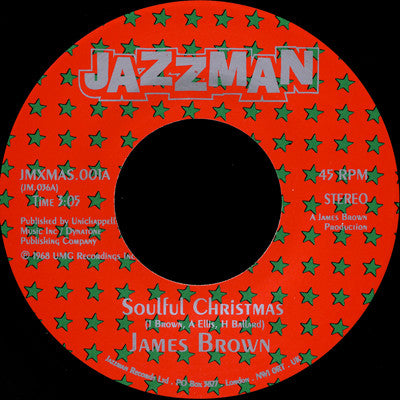 Image of Front Cover of 7" - /EX - JAMES BROWN, Soulful Christmas / Christmas Is Coming (Jazzman ; JM.036, UK 2004), , - 2956133S