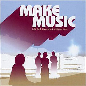 Image of Front Cover of 2xLP - G/G+ - VARIOUS, Make Music (Folk Funk Flavours & Ambient Soul) (Harmless; HURTLP038, UK 2002, 2 Inners), Sleeve worn, stained, split at edge, with sticker ghost on front. Inners stained too, - 2216287C