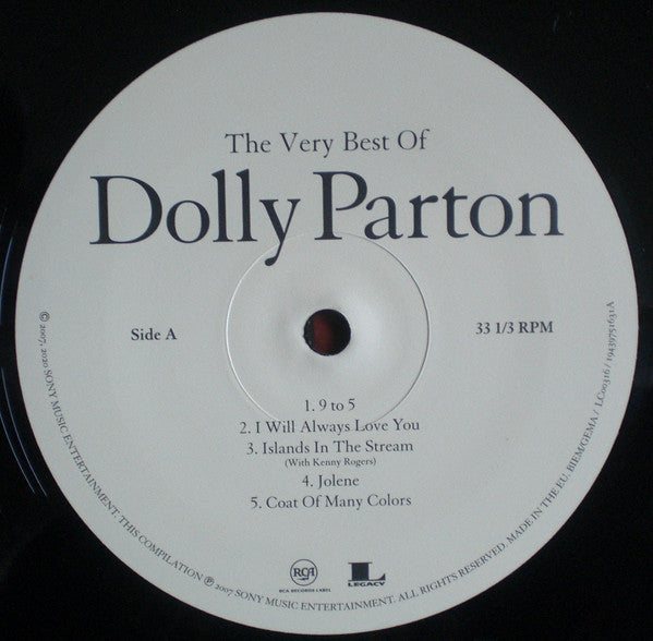 Image of Label Cover of 2xLP - NEW/NEW - DOLLY PARTON, The Very Best Of Dolly Parton (RCA ; 19439751631, Europe 2020, 2 Inners, Download Code), , - 3516580C