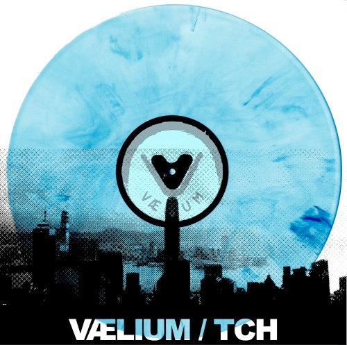 Image of Front Cover of LP - VG+/VG+ - VAELIUM / TCH, Untitled (Dislocation Deity Records ; #DD06, 2013, Blue Vinyl), , - 2945003S