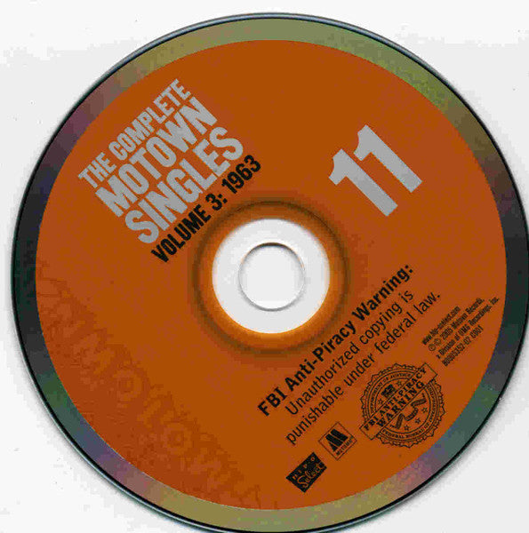 Image of Label Cover of 4455158S: 7" - VARIOUS, The Complete Motown Singles | Vol. 3: 1963 (Hip-O Select ; B0005352-02, US 2005, Book Sleeve, Book) 1 x 7" + 5 x CDs EX/EX