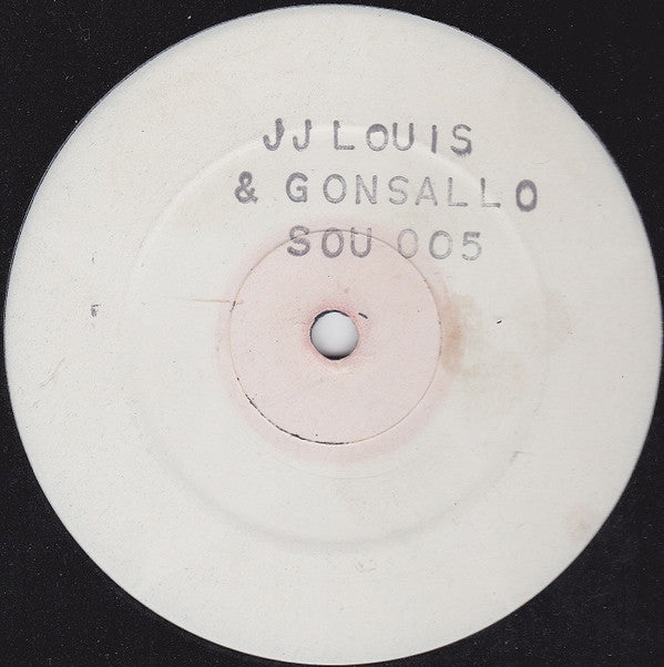 Image of Front Cover of 12" - /G+ - JJ LOUIS & GONSALLO, Untitled (Southside Recordings ; SOU 005, UK 1999, Stamped White Label, Plain Sleeve), Light scuffs and surface marks, blue marker and black biro, - 1316820C
