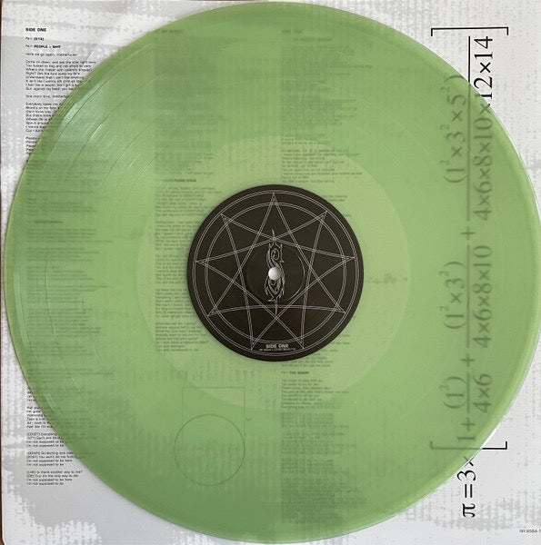 Image of Label Cover of 2xLP - NEW/NEW - SLIPKNOT, Iowa (; 0075678645716, 2022 Reissue, Gatefold, 2 Inners, Limited Edition, Green Translucent Vinyl), , - 2436124E