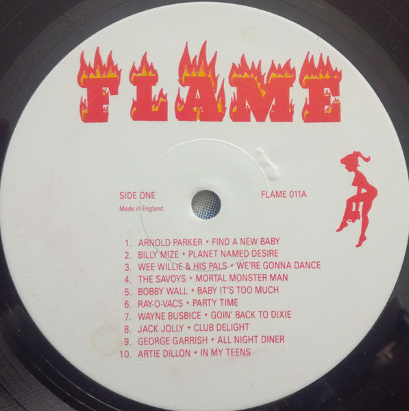 Image of Label Cover of 1625219E: LP - VARIOUS, Desperate Rock 'N' Roll Volume Eleven (Flame; FLAME 011, UK 1989) VG/VG