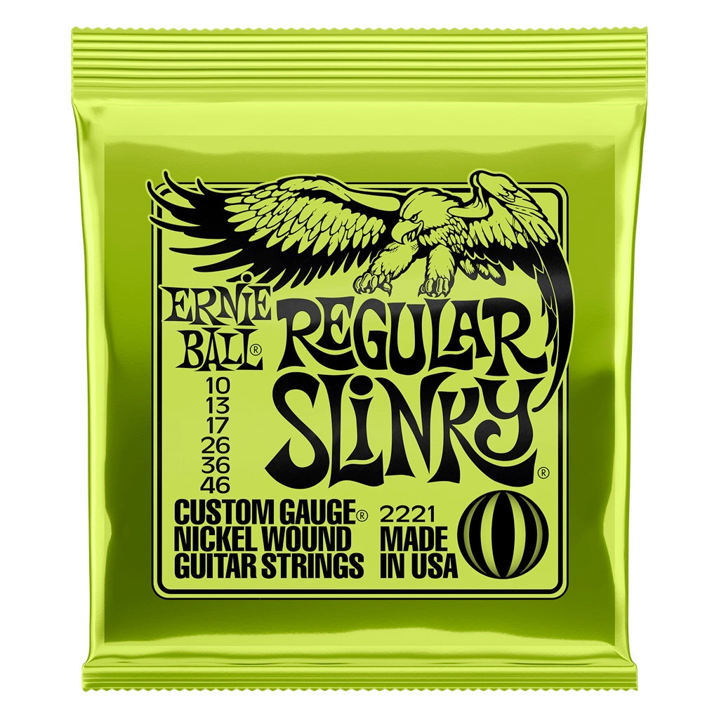 Image of Front Cover of Accessories - NEW/NEW - ERNIE BALL, Electric Guitar Strings REGULAR SLINKY SET 10-46 (, ), , - 2135082E