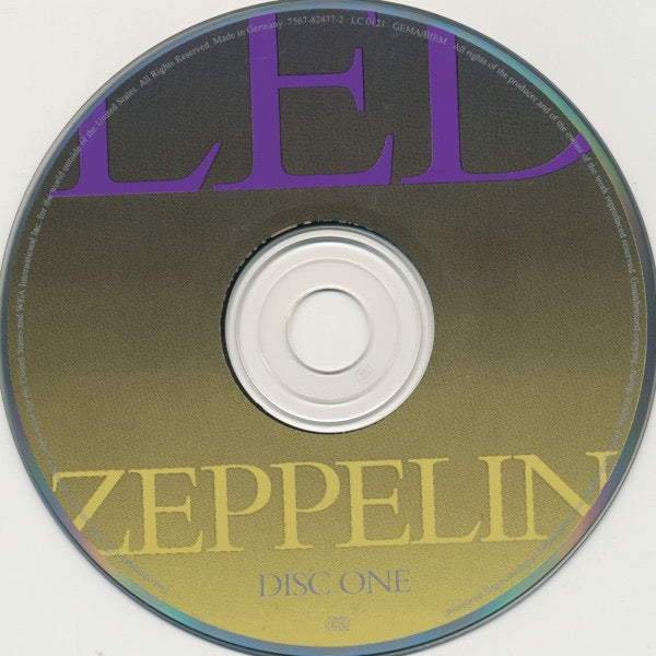 Image of Label Cover of 2xCD - VG/VG+ - LED ZEPPELIN, Boxed Set2 (Atlantic ; 7567-82477-2, Europe 1993, Box Set, Booklet), , - 2616364C