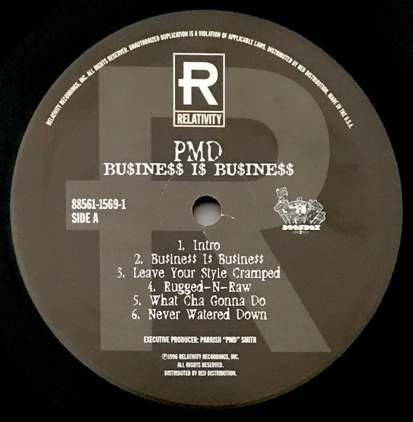 Image of Label Cover of LP - VG/G+ - PMD, Bu$ine$$ I$ Bu$ine$$ (Relativity ; 88561-1569-1, US 1996), , - 4226350E