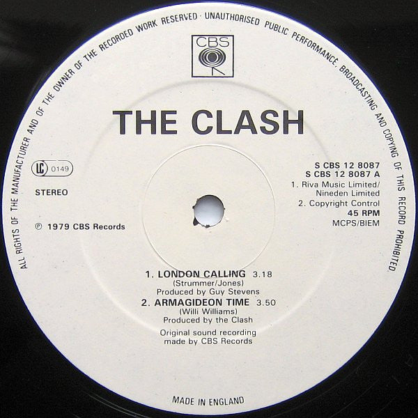 Image of Label Cover of 12" - VG/VG - THE CLASH, London Calling (CBS; 12-8087, UK 1979, Picture Sleeve), Light marks, edge & ring wear, - 3846244S