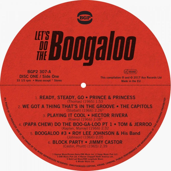 Image of Label Cover of 2xLP - VG/VG - VARIOUS, Let's Do The Boogaloo (BGP Records ; BGP2 307, UK 2017, Glossy Sleeve), , - 3716201C