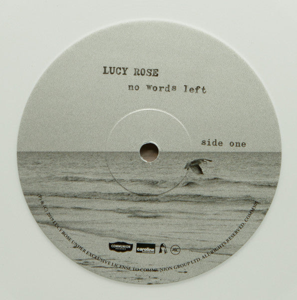 Image of Label Cover of LP - EX/EX - LUCY ROSE, No Words Left (Communion Records; COMM305, Europe 2019, White Vinyl), Opened Instore, Still In Shrinkwrap, - 2726142E