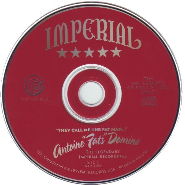 Image of Label Cover of 4xCD - VG+/VG - ANTOINE FATS DOMINO, They Call Me The Fat Man... (The Legendary Imperial Recordings) (EMI Records USA; E2-96784, US 1991, Box Set, Booklet), , - 3416372C