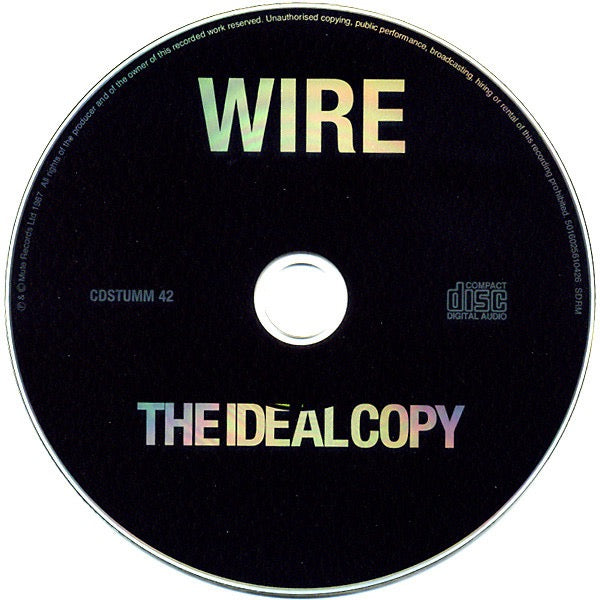 Image of Label Cover of CD - VG+/VG - WIRE, The Ideal Copy (Mute; CD STUMM 42, Europe , Jewel Case), Scratch (CD), - 3316416C