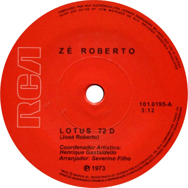 Image of Label Cover of 7" - EX/EX - Z ROBERTO, Lotus 72 D (Mr Bongo / RCA Victor; MRB7156, UK & Europe 2019 Reissue, Picture Sleeve, Solid Centre), , - 2056128S